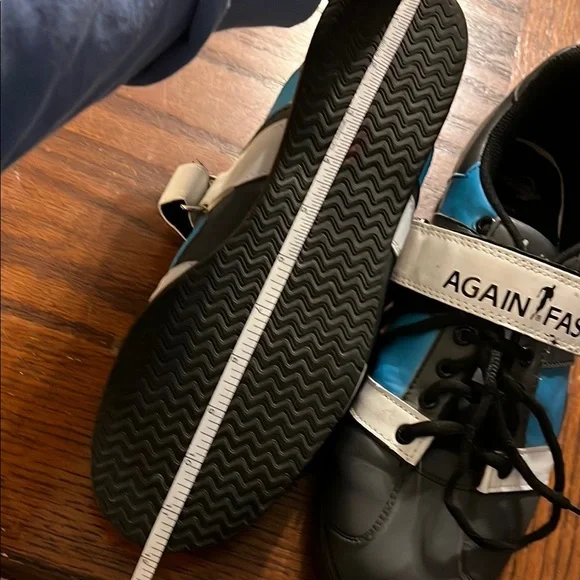 Again Faster Blue and Gray Athletic Weight Lifting Shoes - Picture 3 of 3